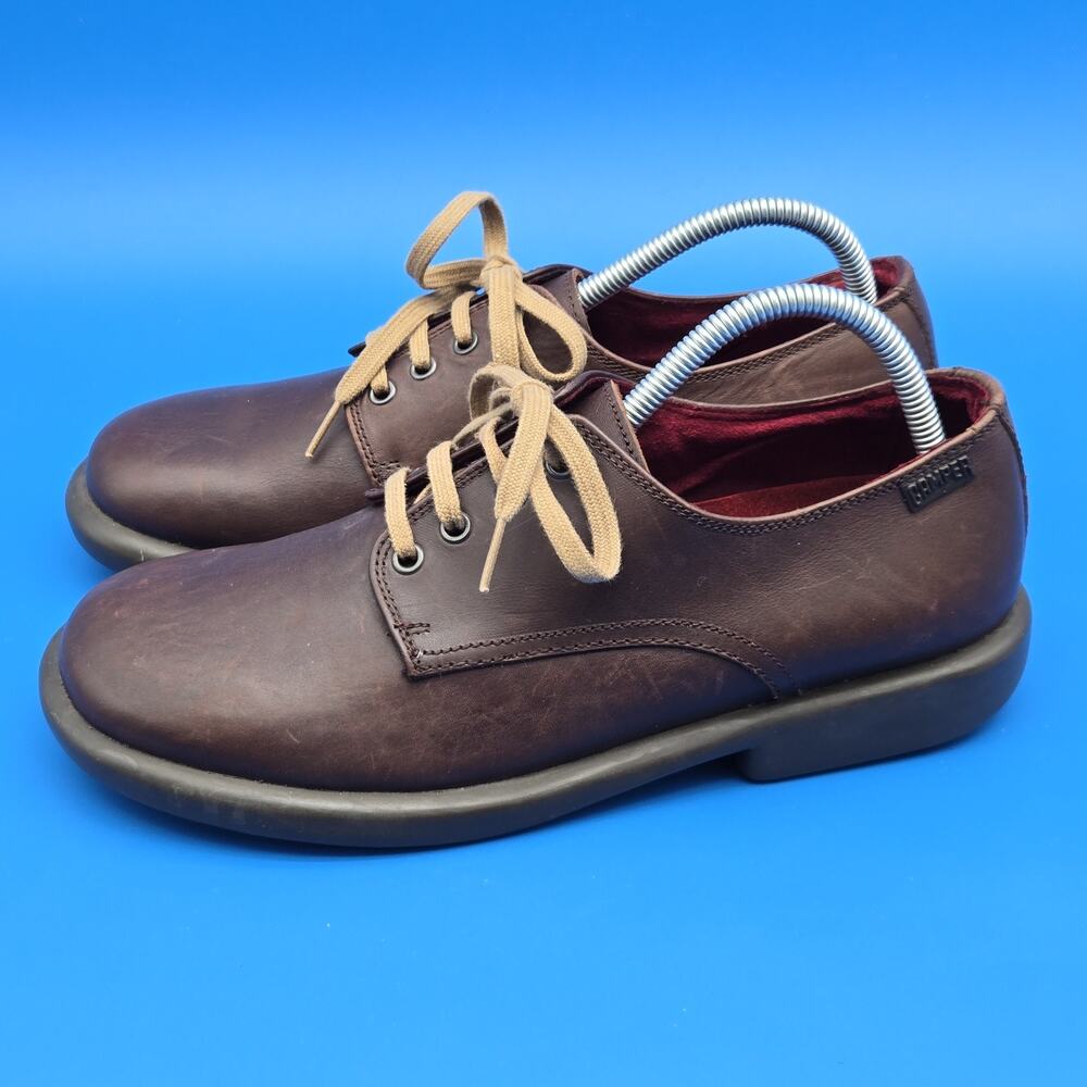 Camper Burgundy Leather Lace Up Oxford Derby Shoes Men’s 9.5 EU 43